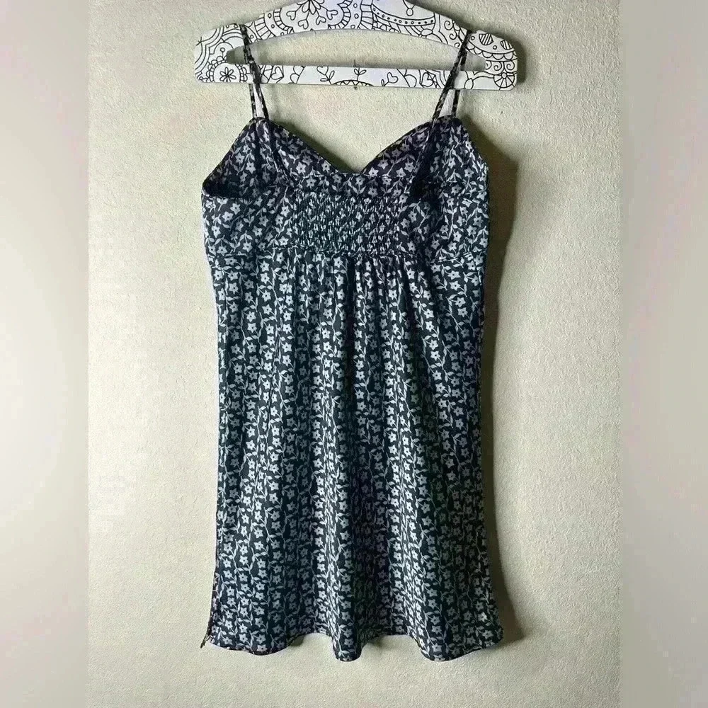 Free People On Our Radar Slip Dress Navy Combo size Medium
